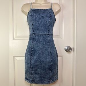 Denim summer body-con dress size small